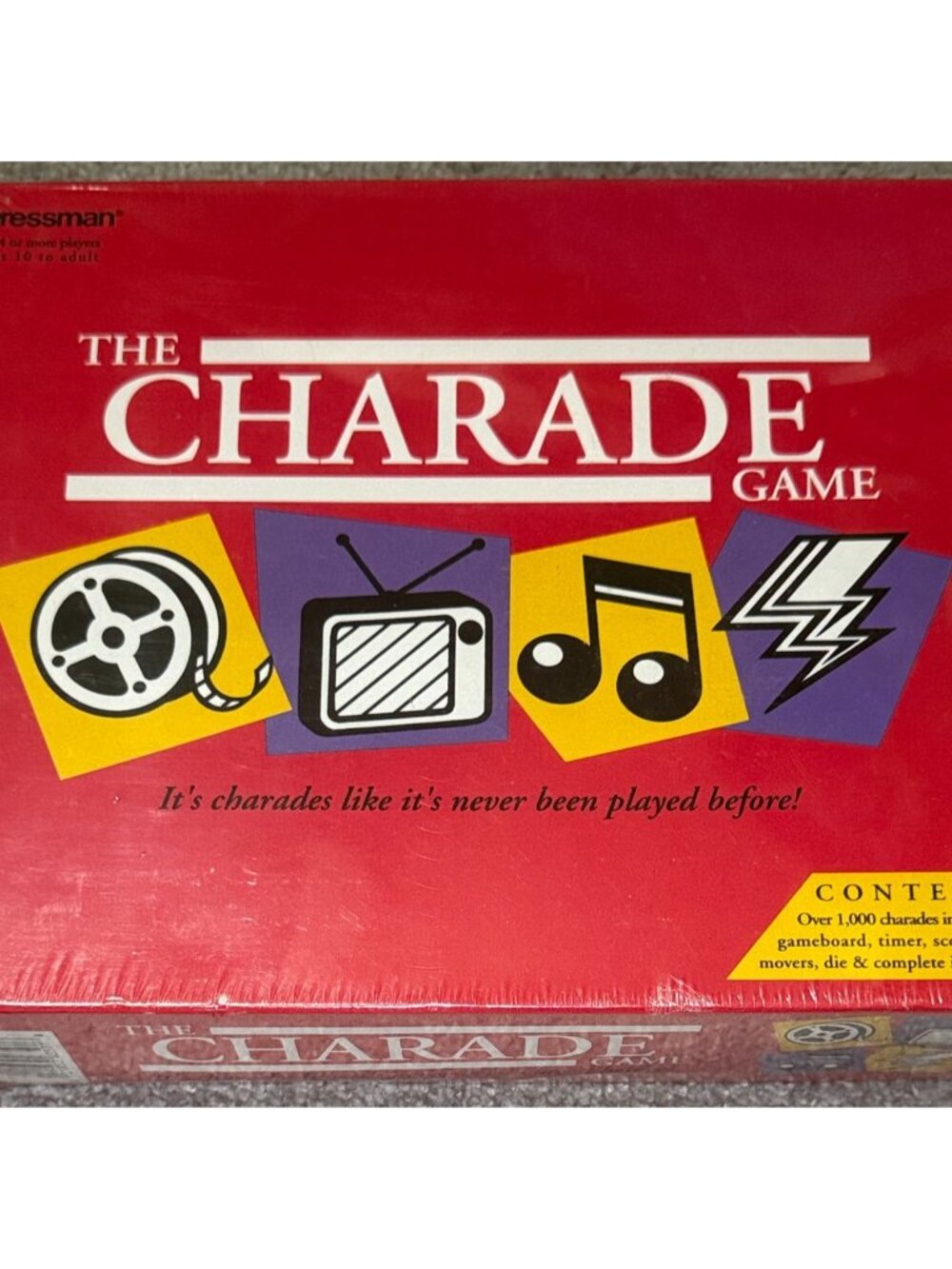 Vintage The Charade Game by Pressman - 1992 Brand NEW Sealed